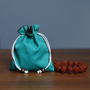 Pure Cotton Fleece-lined Crafts Hand Toy Cloth Bag Jewelly Bracelet Drawstring Storage Bag Silk Pouch Drawstring Small Teacup Bag