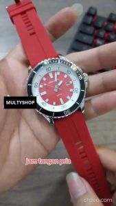 Jam Tangan Pria Dewasa Jonas Jasmin JJ 5352 Original Analog Tanggal Silicone Kaca Jarum Watches