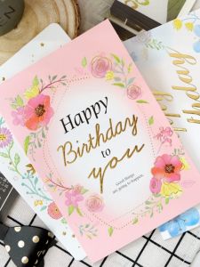 Creative Birthday Greeting Card Season Taiwan Four Seasons 25K with Envelope Business Wishes Universal Holiday Cards