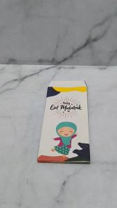 MR 1 PACK ISI 10 Lembar Amplop Lebaran Panjang Couple