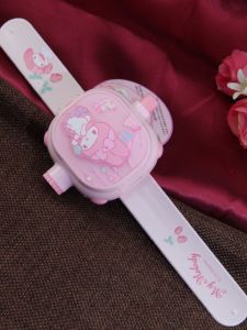 Childrens Flip Cover Watch Projector Toy Princess Melody Bracelet for Girls Kids Decorative Wristband Non-Smartwatch
