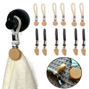2/6 Pcs Multifunctional Towel Clips Kitchen Storage Hooks Loops Hand Towel Hangers for Home Bathroom Organization
