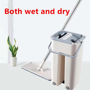 Original 360 Spin Free Hands Wash Lazy Floor Mop For Cleaning Wet And Dry 2in1 Squeeze Flat Mops Magic Bucket With Map Cloth A Set Smart Net Tornado Pad Broom Dustpan Cleaner Home Use Clean Complete Polisher Squeezed Dryer Steam Tools On Sale