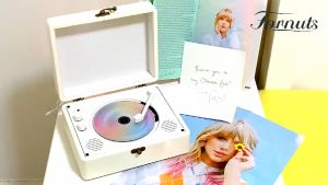 Fornuts Cute CD Player Bluetooth 5.0 Speaker Player Lossless High Sound Quality Best Birthday Present Christmas Gift