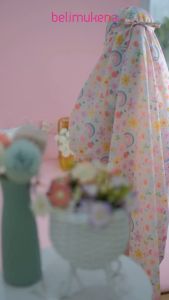 (FREE SAJADAH) BELIMUKENA PREMIUM - Mukena Travel Parasut Anak Motif Cute Bag Quincy