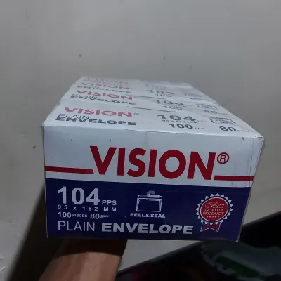 1 Slop Amplop Merpati Tanggung | Amplop Vision Tanggung (isi 5 box)