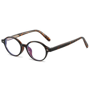 Quality Cp Acetate Oval Glasses Frame Women Men Rivets Optical Glasses Anti Blue Light Eyeglasses