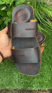 Sandal Kulit Pria Dewasa Slop Selop Full Kulit 100% Terbaru