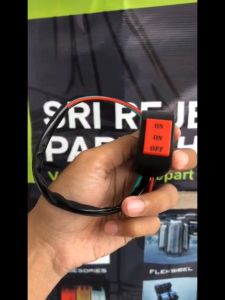 Switch Saklar Lampu Motor ON OFF 3 Mode Stang Motor Universal PNP Bracket Stang Motor