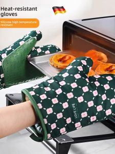 Loolecondera | Heat Resistant Oven Glove with Thick Silicone Anti-Slip