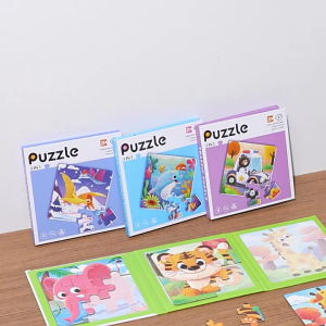 3 in1 Magnetic Puzzle Book for Kids Different Level Magnetic Jigsaw Foldable Puzzle Book Early Educational Toy