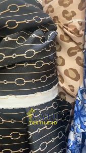 Kain Satin Silk Motif Bunga