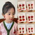 Red Star Shaped Ear Cuff for Girls Children's Cartoon Headwear Cute Ear Decoration Pain Free Girl's Fashion Accessory. 