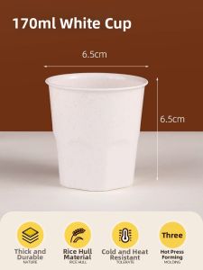 TAFUMAN | Disposable Heat-Resistant Drink Cup for Home and Office Use Food-Safe