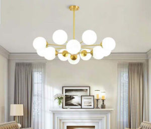 【10Year Warranty With Bulb】Chandelier Ceiling lights Nordic Modern minimalist design Retro Chandelier Center Light Molecular Lamps Led Tricolor Chandelier Ceiling Lights For Living Room Bedroom dining Table Bar Counter At Night