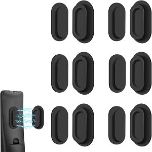 6 Pack Magnetic Remote Control Holder Wall Mount Soft Silicone Remote Control Caddy with Strong Adhesive Remote Holder
