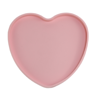 A Heart-Shaped Silicone Storage Tray Aromatherapy Accessory Storage Tray Round Coffee Table Decorative Tray Silicone Round Tray