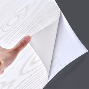 O Margo | Thick White Wood Grain Renovation Sticker Waterproof Removable Self-Adhesive