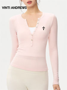Slimming Tight Fitting T-Shirt Long Sleeve For Yoga and Pilates