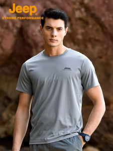 Jeep | Jeep Quick Dry Outdoor Sports T-Shirt Mens Official Cool Sensation Breathable Short Sleeve Summer Mountain Sweat Absorbent Loose Mens Wear