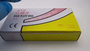 15pcs Dental Red Wax Base Plates 1.5mm Thick Multifunctional Model Wax for Technicians Jewelry Casting & False Teeth