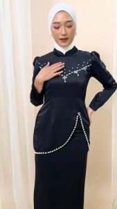 Felicia Kurung Malay Bhn Maxmara Luxury Dress Wanita Korean Style 2024 Gamis Terbaru Santri Muslimah