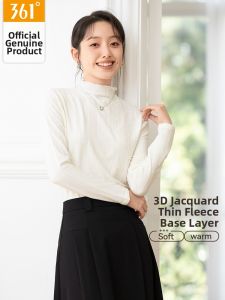 361° | New Autumn Winter Warming Underwear Shirt Tunic Half-High Collar Jacquard