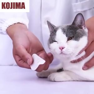 Japan KOJIMA Pet Eye Care Wipes with Aloe & Herbal Extracts | Tearless Formula for Stains Discharge & Itching | 120ct for Cats/Dogs