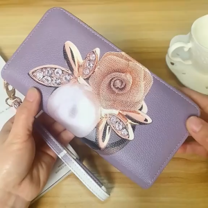 Ví nữ dài cầm tay với hoạ tiết mới lạ và sang trọng nhiều ngăn tiện dụng chất liệu da trơn cao cấp và bền đẹp NEW-0053