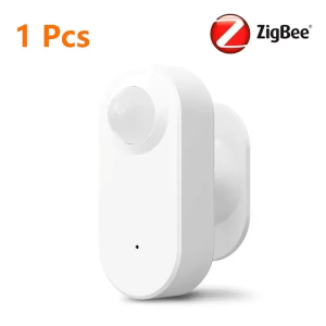 iHseno | Tuya Zigbee PIR Motion Sensor 360° Rotatable Human Detection Security Alarm for Home Works with Alexa Google Assistant Smart Lif