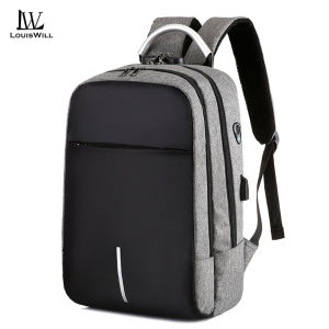 LouisWill Fashion Mens Business Backpack for Men Anti-Theft Backpack Large Capacity USB Charging Backpack Waterproof Backpack College Commuting Backpack Leisure Travel Bag for Work Business Trip Laptop Bag Laptop Backpack