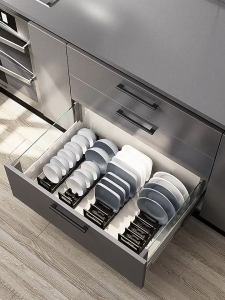 Plate Bowl Rack Kitchen Dish Organiser Shelf Drying Rack Dish