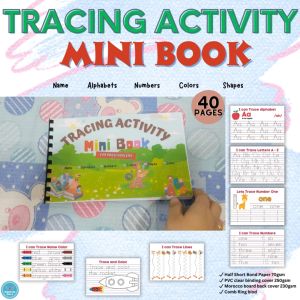 Tracing Activity Mini Book for Preschoolers Workbook Worksheet | RABAH UP STORE