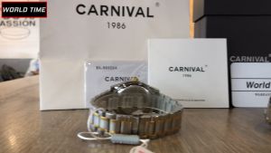Đồng hồ cơ Carnival 8671G Chính Hãng - Full Box - Mặt Kính Saphire Chống Xước - Chống Nước 3ATM - Bảo Hành 3 Năm