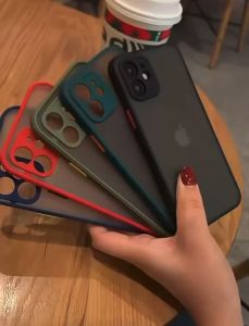 เคสขอบสีหลังด้าน เคสป้องกันกล้อง OPPO รีนอ 8T/A98/A78/A57/A77/A54 4G/A74 4G/A74 5G/A94 5G/A15/A15S/Reno5 4G 5G/Reno6 5G/Reno6Z 5G/A16/A9 2020/A5 2020/F5/F7/A59/A57/A39/A71