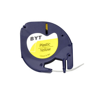 Delta DYMO Labeling Machine Letra Tag LT-100H/Lt Lm920 Portable Label Printer Ribbon 91200/91201/91202 Sticker 12mm Black on White 11826