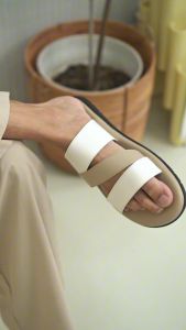 Cogen Sendal Pria Sandal Kulit Nyaman - Feel Nufort - Cello Creme White