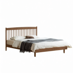 WEISHA | Modern Simple Windsor Style Solid Wood Bed 1.8m