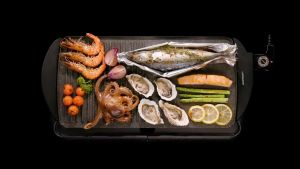 Bếp Nướng Điện Lock&Lock Electric Grill EJG231 2000W - Chống dính cao cấp - Có ngăn chứa dầu - 5 mức nhiệt linh hoạt