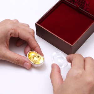Chow Sang Sang 周生生 999.9 24K Pure Gold Chinese Gifting Collection Yuanbao Sycee Ornament for Women & Men 93959O Price-by-Weight 11.22g Gold