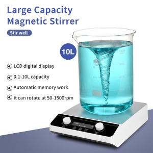 10L Magnetic Stirrer Lab Equipment Digital Magnetic Mixer Lab Stirrer For Scientific Laboratory Research Classroom EU Plug
