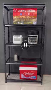 (HÀNG DÀY) Kệ lưới sắt đa năng 3-4-5 tầng Dài 1m x Rộng 40cm x Cao 1m-1m5-2mKệ V lắp ráp thông minh