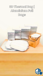 MillionParcel Aluminium Foil Bag | Thermal Bag | Cooler Insulated Bag | Food Delivery Bag | Foam Box