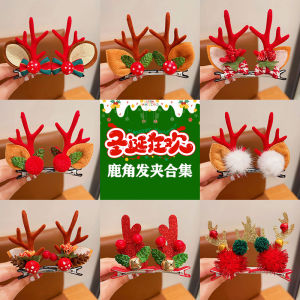 Christmas Hair Clips for Girls Festive Photo Props Baby Cute Accessory Korean Style Childrens Fashion Accessories Hair Decorations