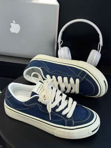 Red Low-Top Mens Fashionable Youthful Trendy Korean Versatile College Laced Retro Classic Hong Kong Style Casual Board Shoes