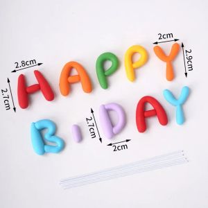 Chữ Cái Nhiều Màu Sắc Bánh Topper Bộ Dành Cho Trẻ Em Sinh Nhật Món Tráng Miệng Trang Trí Chúc Mừng Sinh Nhật Cupcake Dạng Dụng Cụ Nướng Bánh