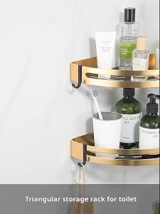 Bathroom Cessories Space Aluminum Set Towel Rack Hooks Paper Towel Box No Hole Punch Installation