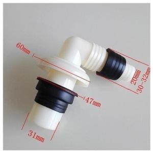 90 Degree Drain Pipe Elbow Connector for Washing Machine
