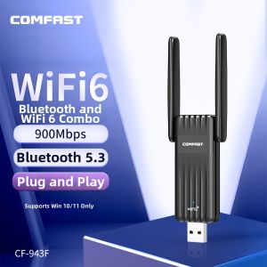 Comfast | Driver-Free 5G Dual-Band Dual-Antenna Wireless Network Adapter for Notebook Desktop Computers Gaming
