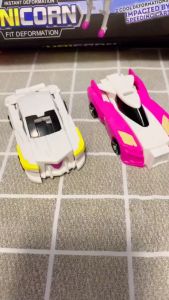 [capt] Mainan Anak Mobil Magnet Deformasi Robot Tanpa Baterai - Hello Pegasus Deformation Series 2 in 1